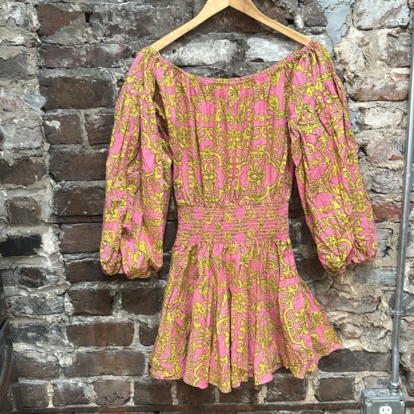 Anthropologie MISA Smocked Waist Mini Dress size Medium - Picture 13 of 13